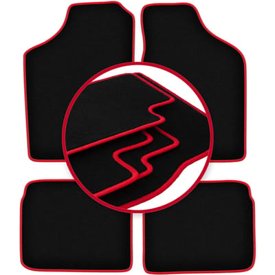 CARLUX-RED automatten voor: Volkswagen Polo II coupé, hatchback, sedan (1981-1992)