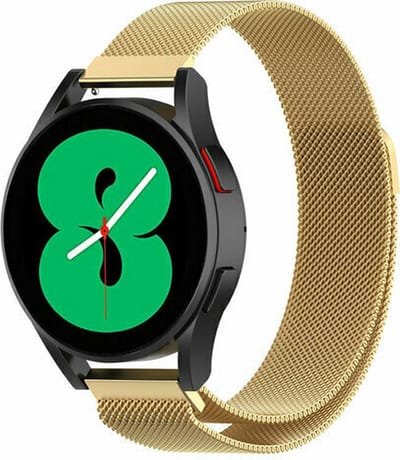 By Qubix - 20mm - Milanese bandje - Goud - Geschikt voor Huawei watch GT 2 (42mm) - Huawei watch GT 3 (42mm) - Huawei watch GT 3 Pro (43mm)