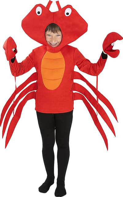 Funidelia | Krab Kostuum voor Kinderen - Dieren Kostuum - Maat 104 - 113 cm - Rood