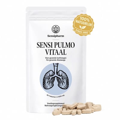 Sensipharm® Sensi Pulmo Vitaal - Luchtwegen Supplement - Om Vrijer te Ademen - 90 Tabletten