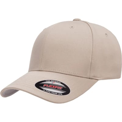 Flexfit Wollige gekamde muts (Steen)