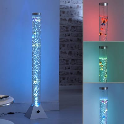 JUST LIGHT. GmbH Waterzuil Ava met LEDs en vissen, hoogte 120 cm
