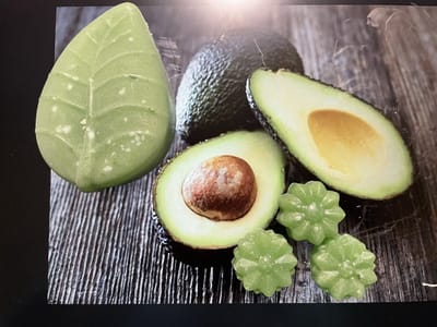Douchegel Bar Avocado 100 gram Puur Natuur !!! van OmAnne Prijs inclusief verzending !!