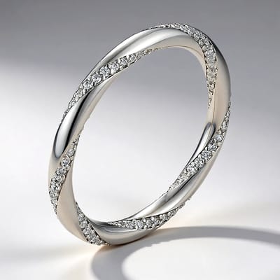 Cavill - Zilveren ring met 114 Cambodjaanse zirkonen - 925 Sterling zilver - 0,77 ct pavé zetting - Elegant en tijdloos - Ronde slijpvorm - Maat 20