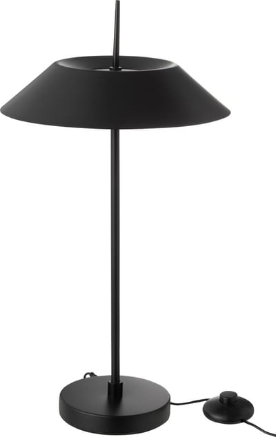 J-Line tafellamp - metaal - zwart - LED lichtjes