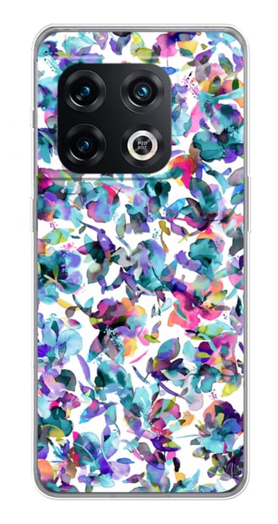 Case Company® - Hoesje geschikt voor OnePlus 10 Pro hoesje - Hibiscus Flowers - Soft Cover Telefoonhoesje - Bescherming aan alle Kanten en Schermrand