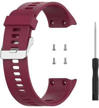 ONF3 - Siliconen sporthorlogeband - Reservearmbanden - Ademend ontwerp - Geschikt voor Forerunner 35/30 - Instelbare lengte - Ideaal voor sporters