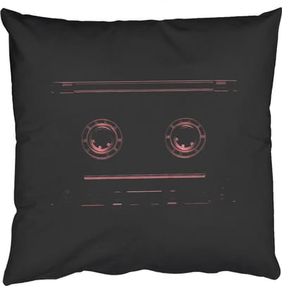 Sierkussens - Kussentjes Woonkamer - 50x50 cm - Cassetteband - Bordeaux - Vintage