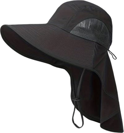 Bovista Zonnehoed - Reishoed - UV Beschermende Hoed - Bucket Hat - Festival - Pet - Hoedje Voor Dames & Heren - Hoofdbescherming - Zwart