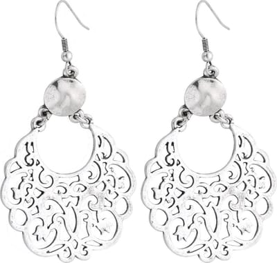 Behave - Oorhangers dames barok stijl - Statement look - Zilverkleur
