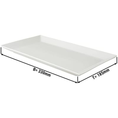 GGM Gastro (12 Stück) WHITE DELIGHT - Platte - 330x185mm- Weiß Wit