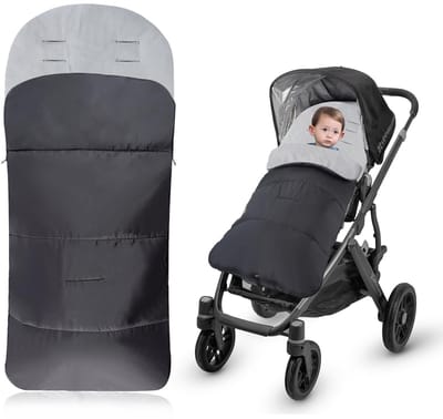 Unyqoos® Universele en warme voetenzak voor kinderwagens met verstelbare ritsen