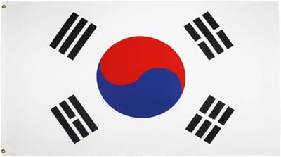 Go Go Gadget - Zuid Koreaanse Vlag - 90x150cm - Zuid Korea