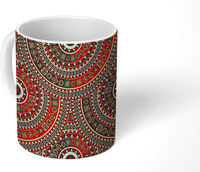 Mok - Koffiemok - Patronen - Mandala - Australië - Mokken - 350 ML - Beker - Koffiemokken - Theemok