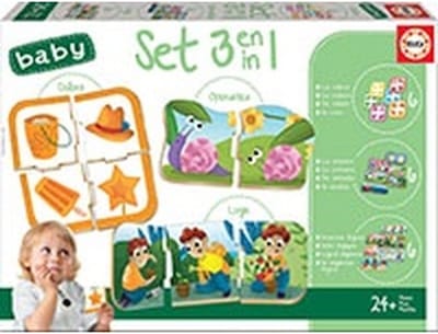 Educa educatief speelgoed baby set 3 in 1 - peuter puzzelspel.