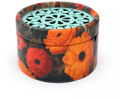 Handdraai muziekdoosje - Rondo120 muziekje: Flowers 05. Melodie: Happy days are here again.