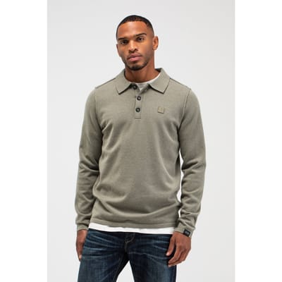 Butcher of Blue Clifton Polo Granite Green Size: S | Long-Sleeved T-Shirts Outlet | Heren | Groen