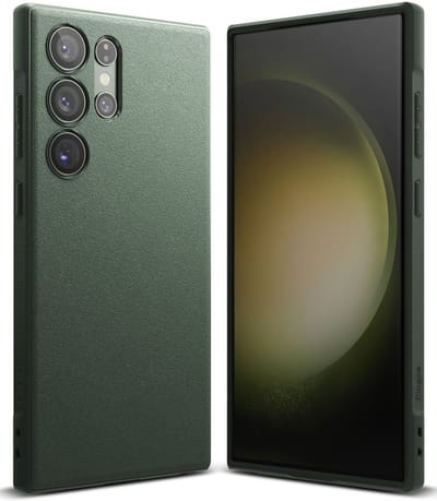 Ringke Onyx Hoesje Geschikt voor Samsung Galaxy S23 Ultra TPU Back Cover Groen