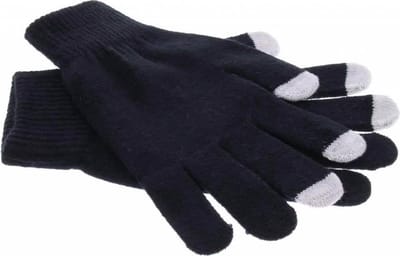 Unisex Touchscreen Hanschoenen Zwart / Maat One Size