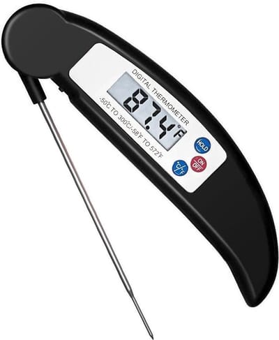 Finnacle - Thermometer - Digitale Vleesthermometer - Keukenthermometer - Draadloos - -50°C tot 300°C | Keuken - Braadthermometer - BBQthermometer -Rood/Zwart