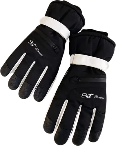 Livano Skihandschoenen - Handschoenen Winter - Handschoenen Dames - Ski Handschoenen - Waterdicht - Winddicht - Zwart