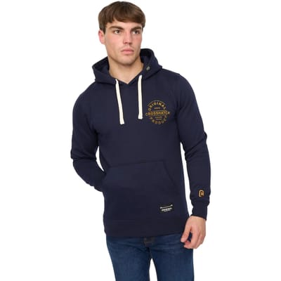 Crosshatch Heren Cresswell Hoodie (Navy)