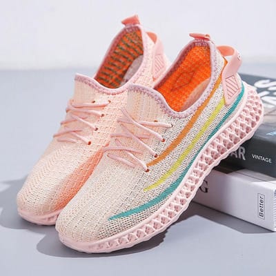 Damesschoenen Sport Vrouwelijke Studenten Koreaanse Mode Schoenen Veelzijdig Ademend Hardlopen Damesschoenen 35 beige