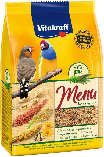 Vitakraft Menu - Exoot - Hoofdvoeding Voor Exotische Vogels - 500gr