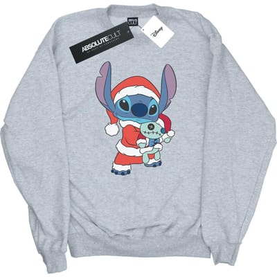 Disney Dames/Dames Lilo And Stitch Kerst Sweatshirt (Sportgrijs)