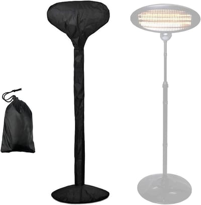 Terrasverwarmer Hoes - Tuinverwarming Beschermhoes - Terras Beschermen - Waterdicht Oxford Materiaal - 180 cm Hoog - Zwart
