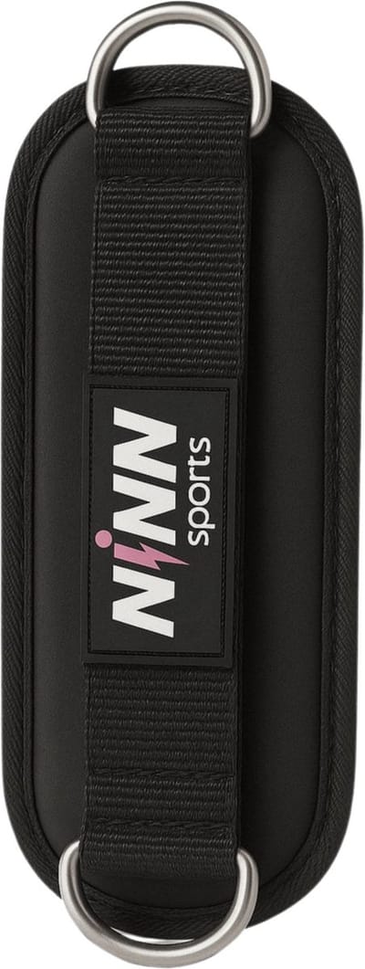 NINN Sports Enkel Straps - Ankle Strap voor Cable Machine - Fitness Accessoire voor Benen & Billen - Verstelbaar & Comfortabel - Zwart – 1 stuks