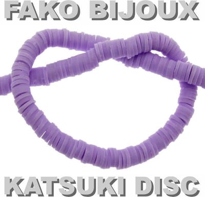 Fako Bijoux - Katsuki Disc Kralen - Polymeer Kralen - Surf Kralen - Kleikralen - 6mm - 350 Stuks - Lichtpaars