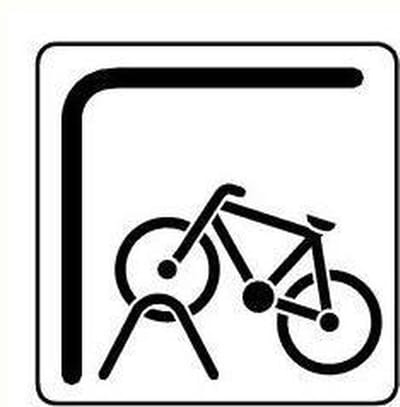 Fietsenstalling sticker 150 x 150 mm