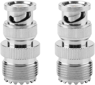 Dailygoody - Coax kabel connector - BNC naar UHF - Adapter - 2 stuks - Radio scanner accessoire - Vrouwelijke jack adapter - Geschikt voor scanne