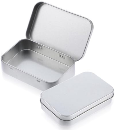 Dailygoods- Opbergdoos Robuust - Metalen Doos - Blikje met Deksel
