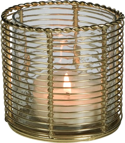 windlicht metaal champagne goud b