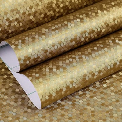 Zelfklevende Wandbekleding 40cm x 6m met Metaallook voor Keuken, Meubels en Werkbladen - Waterdicht, Duurzaam en Eenvoudig aan te Brengen