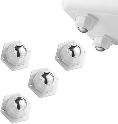 Dailygoods- Zwenkwielen Set van 4 - Zwenkwielen 20 mm - Wielen voor Zware Meubels - 360 Graden Beweging - Antislip - Geschikt voor Tafel en Dozen - Meubelwielen