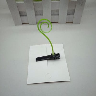 1 Stuk Doe Schattig Gras Haarspeld Grappige Taugé Cadeau Lente Clip Schattige Kersen Top Paddenstoel Haaraccessoires white