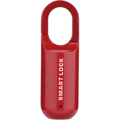 Cadenas intelligent à empreintes digitales, serrure biométrique étanche, serrure de sécurité Portable sans clé, MQ-1017 rouge