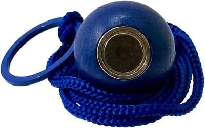 Boulemaus – Jeu de Boules - Magneet - Krachtige Magnetische bouleopraper marijnblauw in de vorm van but met koord – 4 kg