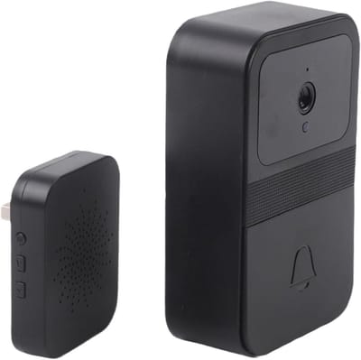 Slimme Deurbel Camera - Video Intercom - Veilige Toegang - Met Stemwisselaar - 12 x 10 x 5 cm - Zwart