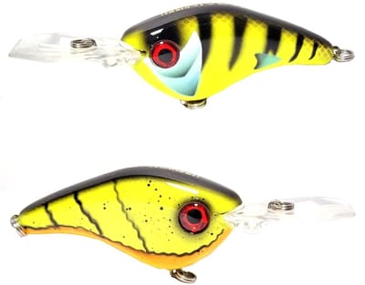 River7 MD Two Tone Crankbait Fluoro Perch 6cm Fluoro Perch