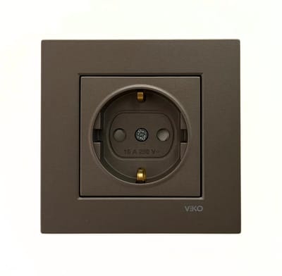 Panasonic Viko [Novella] - Stopcontact - Antraciet - Inbouw