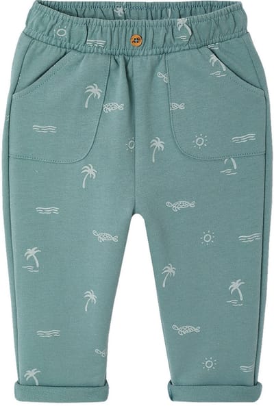 Vertbaudet Broek met print van molton baby