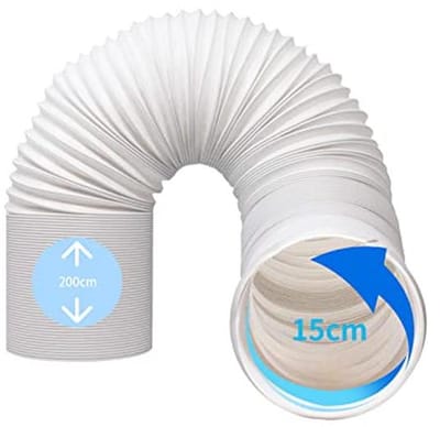Flexibele Afvoerslang voor Mobiele Airconditioner - 13 cm & 15 cm Diameter, Lengte 1,5 m/2 m/3 m - Duurzaam en Betrouwbaar PVC