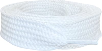 SneakersAdept - Witte Adidas Campus Veters - 100cm - Dik - Wit - Brede Platte Veters - Katoen-Nylon - 2cm wijd - Geschikt voor Adidas Campus 00s