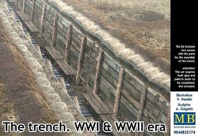 Master Box The Trench - Modelbouwset voor militaire diorama's - 35174