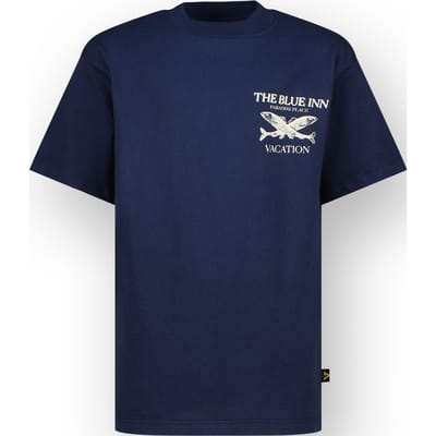 Vingino Boys Hensos T-shirt Dark Blue Maat: 2 | T-Shirts Outlet | Unisex | Blauw