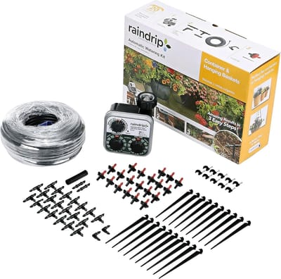 Automatische Irrigatie Kit - Druppelsysteem Tuin - Planten Water Geven - Tot 20 Planten - 22.9 Meter Slang - Zwart